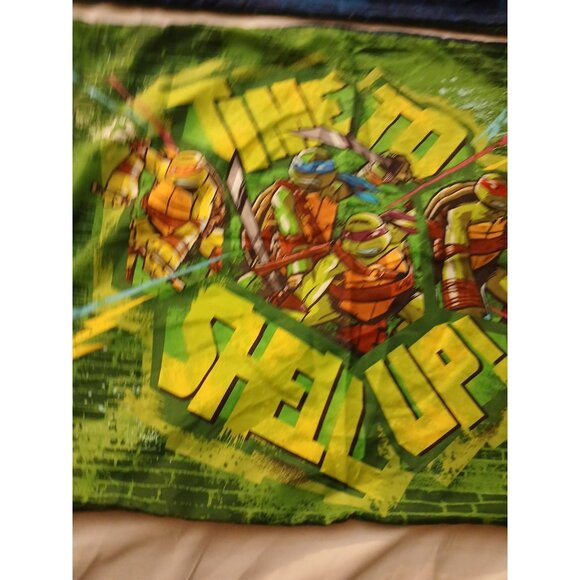 2013 Nickelodeon TMNT Full Size Flat Sheet And 2 Pillow Cases - Picture 6 of 15